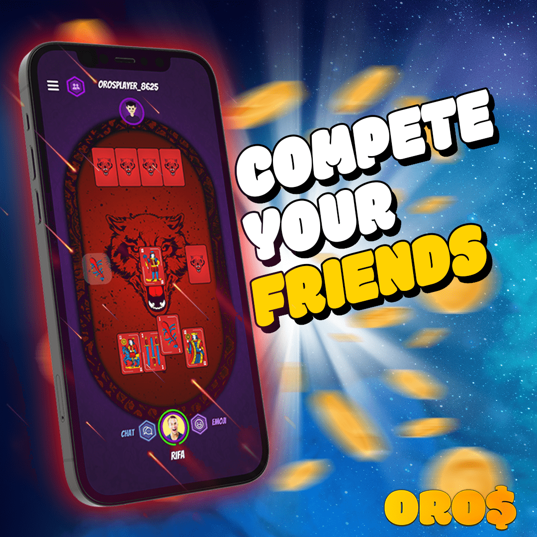 Compete your Oros Card Game friends